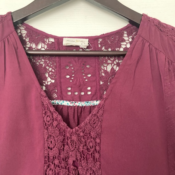 Anthropologie Meadow Rue lace top medium - Picture 2 of 4